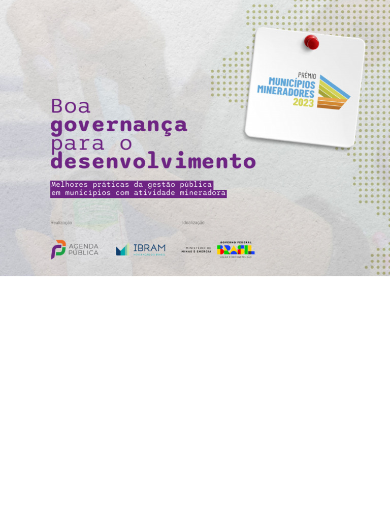 Boa Governança para o Desenvolvimento | PDF | Governança ...
