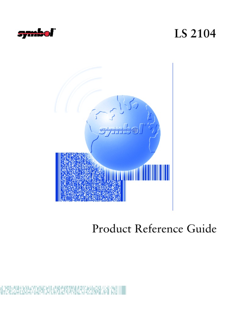 Symbol LS2104 Reference Manual | Universal Product Code | Image Scanner