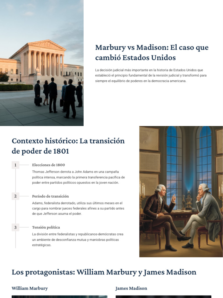 Marbury vs Madison: Revisión Judicial en EE.UU. | PDF | Revisión ...