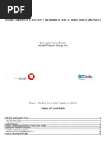 Using Mapper To Verify Neighbor Relations With Mapinfo: Incode Telecom Group, Inc