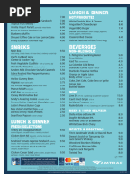 Amtrak Auto Train Cafe Menu Options | PDF | Drink | Foods