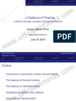 The Cadence of Finance