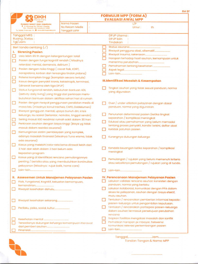Formulir MPP | PDF
