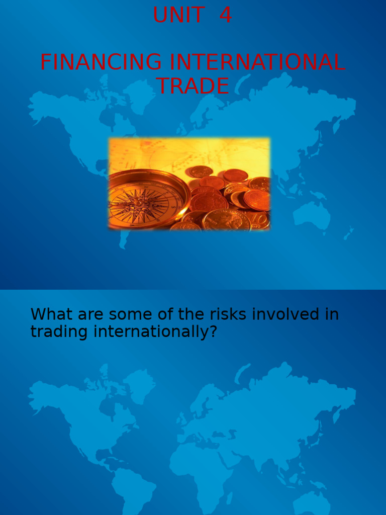 Risks and Payment Methods in International Trade | PDF | Letter Of ...