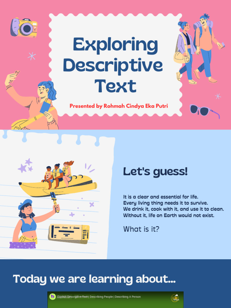 Understanding Descriptive Text Basics | PDF | Verb | Grammatical Tense