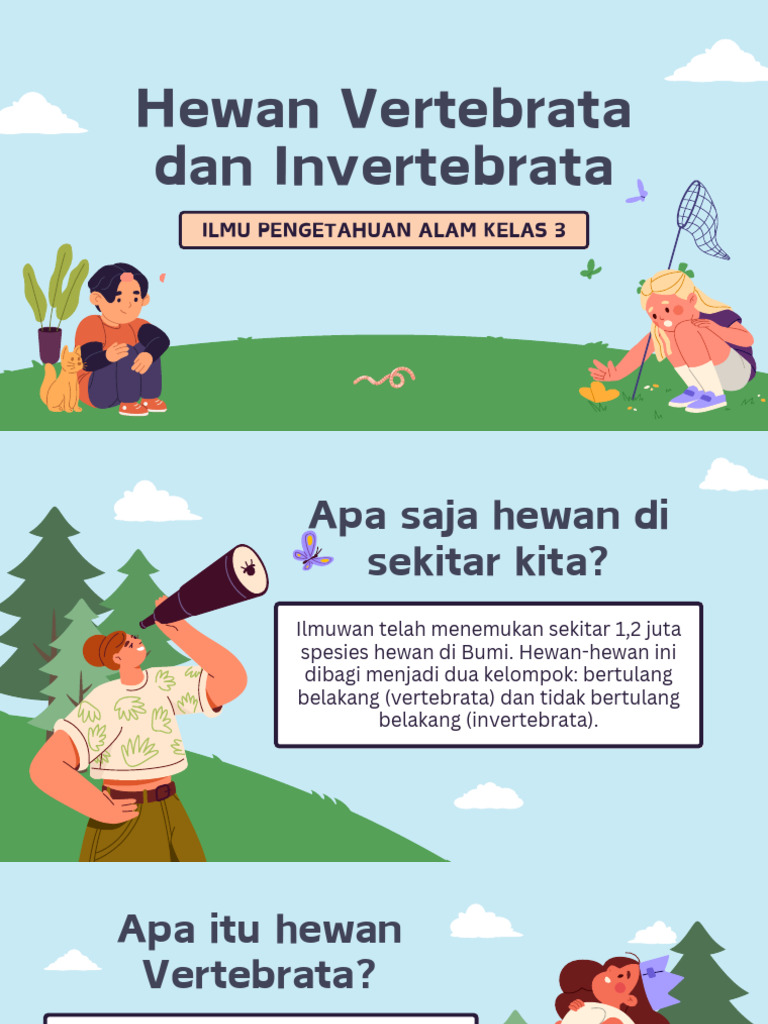 Ciri dan Contoh Hewan Vertebrata dan Invertebrata | PDF