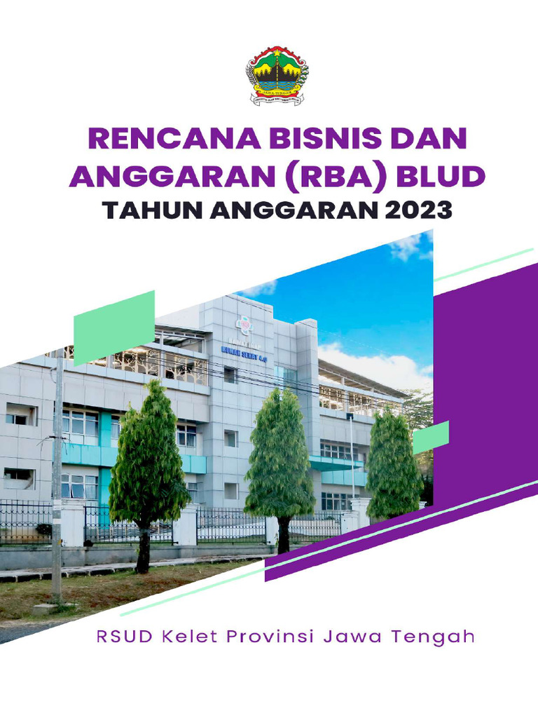 RBA RSUD Kelet 2023: Rencana dan Anggaran | PDF