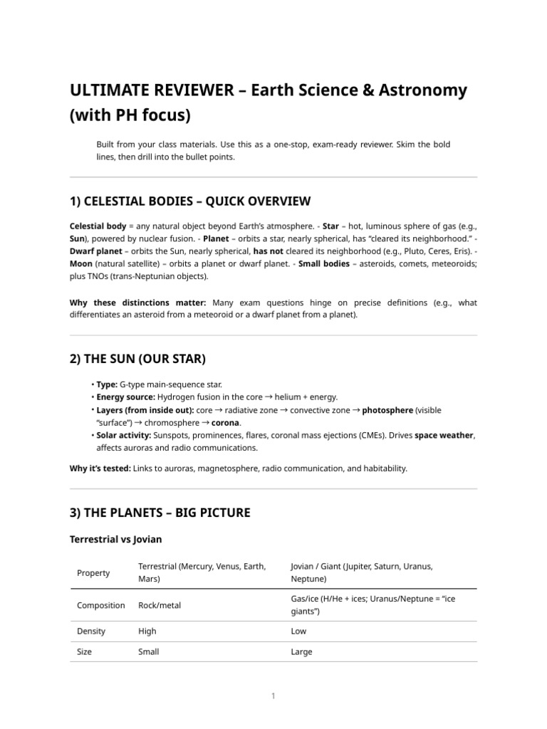 Reviewer For Earth and Space | PDF | Planets | Jupiter