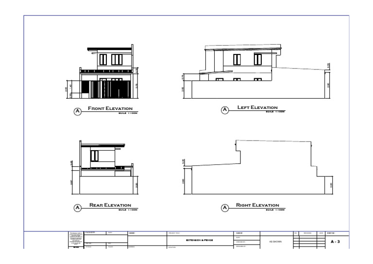 Architectural Elevation Drawings | PDF