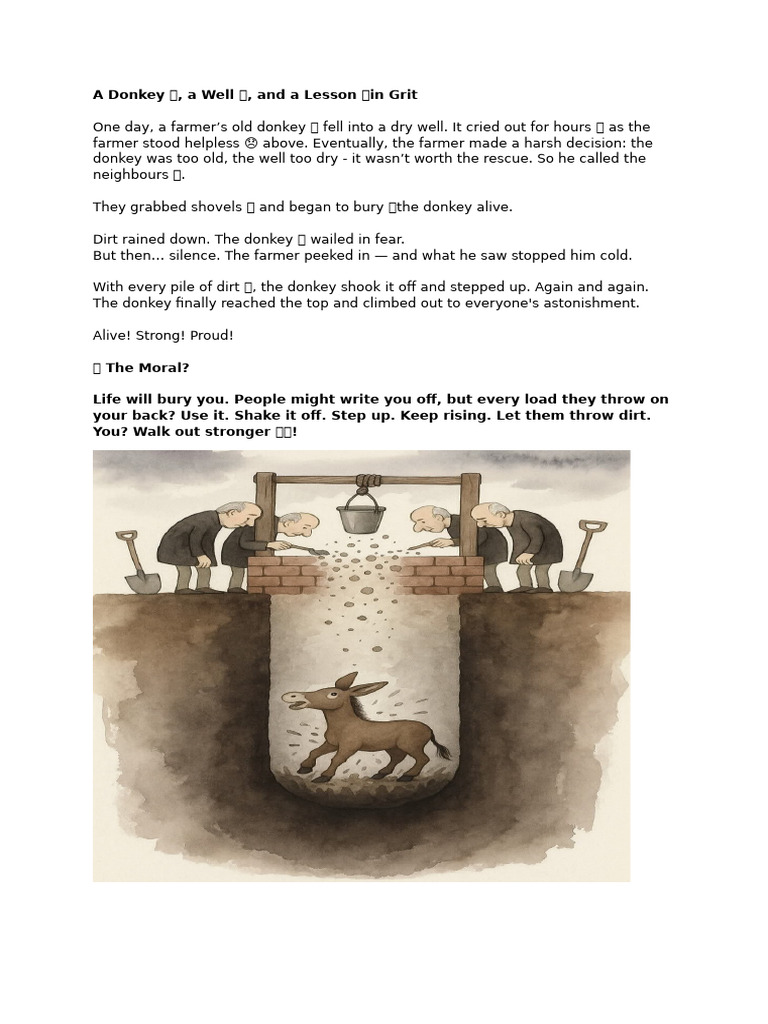 Donkey's Grit: A Lesson in Resilience | PDF