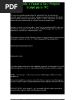 Aprenda a Fazer o Seu Próprio Script para IRC