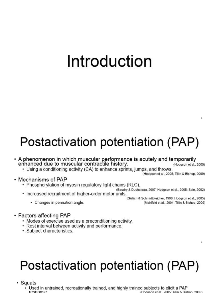 Postactivation Potentiation Following Acute Bouts of Plyometric Versus ...