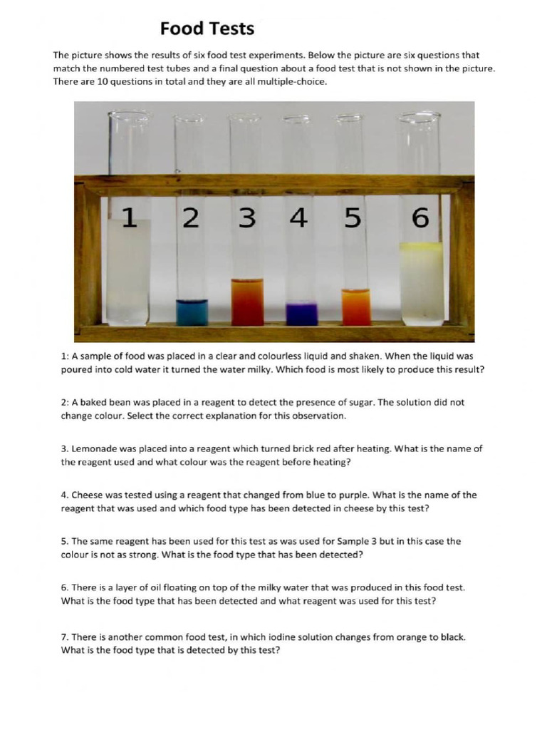Food Test | PDF