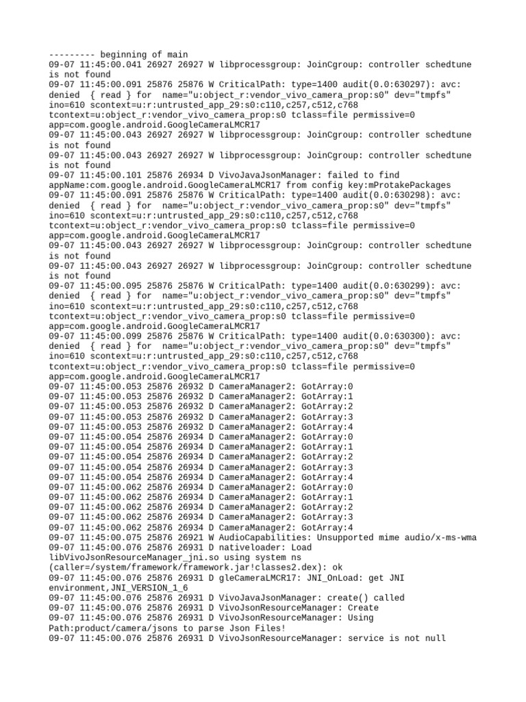 Vivo Camera JSON Parsing Errors | PDF | Json | Computing