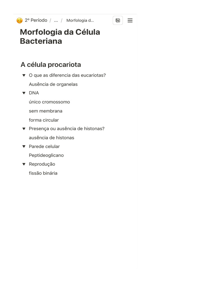 Morfologia Da Célula Bacteriana | PDF | Bactérias | Célula (Biologia)