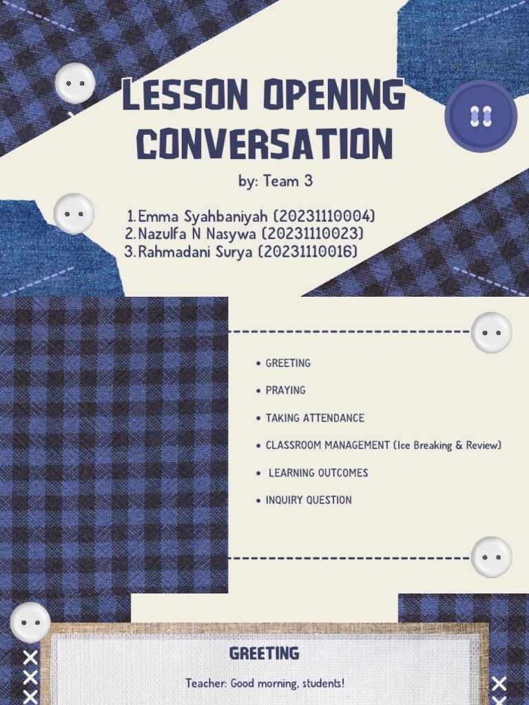 Classroom Opening Activities Guide | PDF