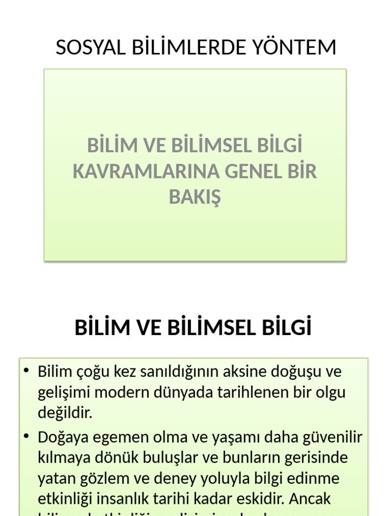 2.hafta - Temel Kavramlar - Bilgi Felsefesi, Bilim Ve Felsefe İlişkisi ...