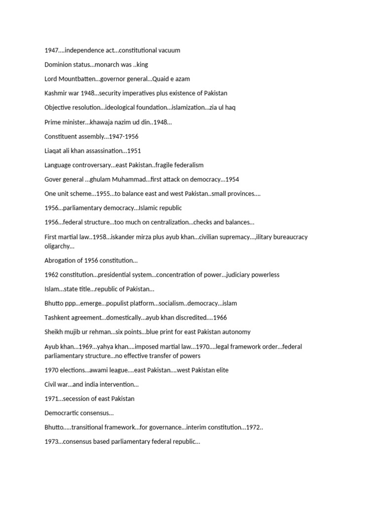 Pakistan Affairs: 1947-2025 Overview | PDF | Zulfikar Ali Bhutto | Pakistan