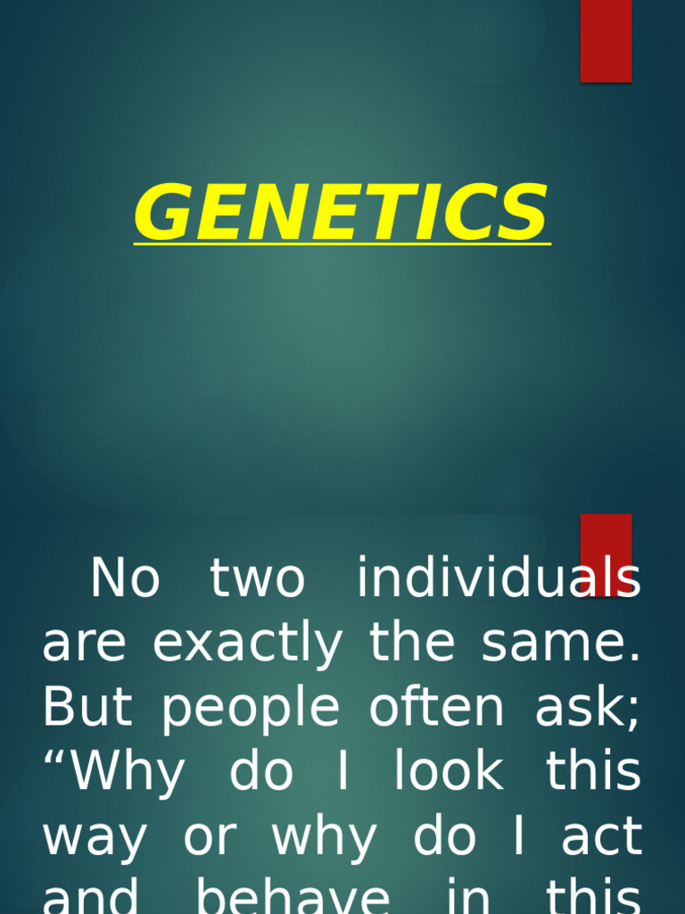 Understanding Genetics and Heredity | PDF | Genotype | Dominance (Genetics)
