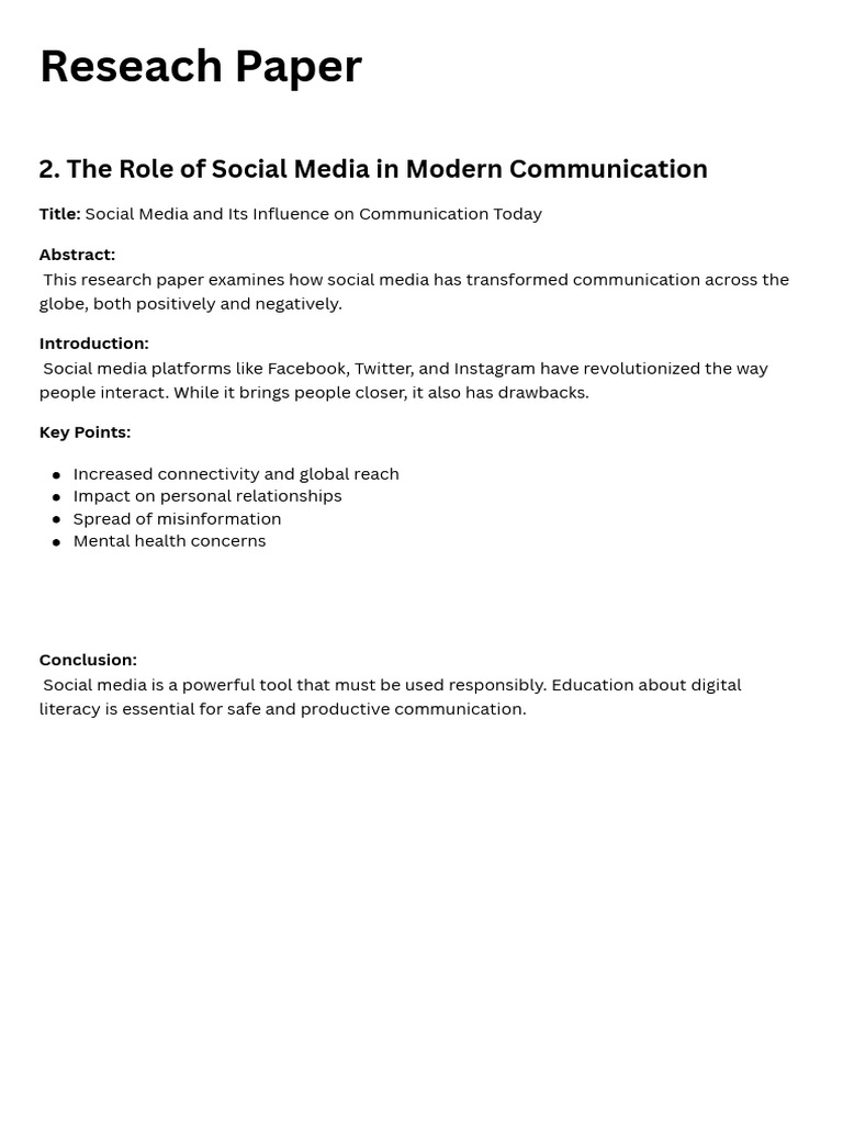 Reseach Paper | PDF
