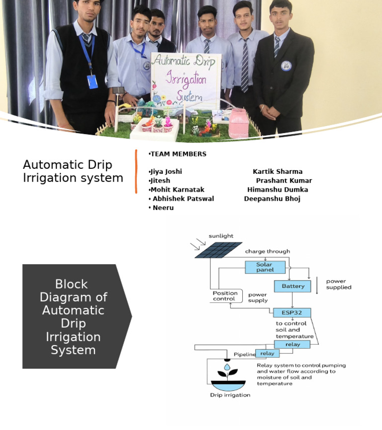 Block Diagram of Automatic Drip Irrigation System (1) Final One | PDF