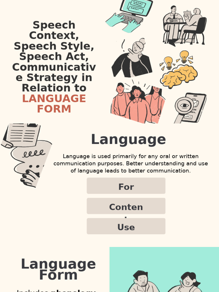 Language Use and Communication Strategies | PDF | Semantics | Word