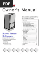 Owner's Manual: Bottom Freezer Refrigerator