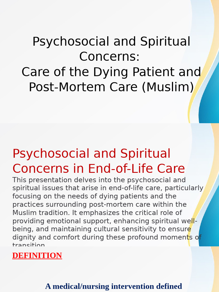 Psychosocial and Spiritual 14874675 - PPTX | PDF