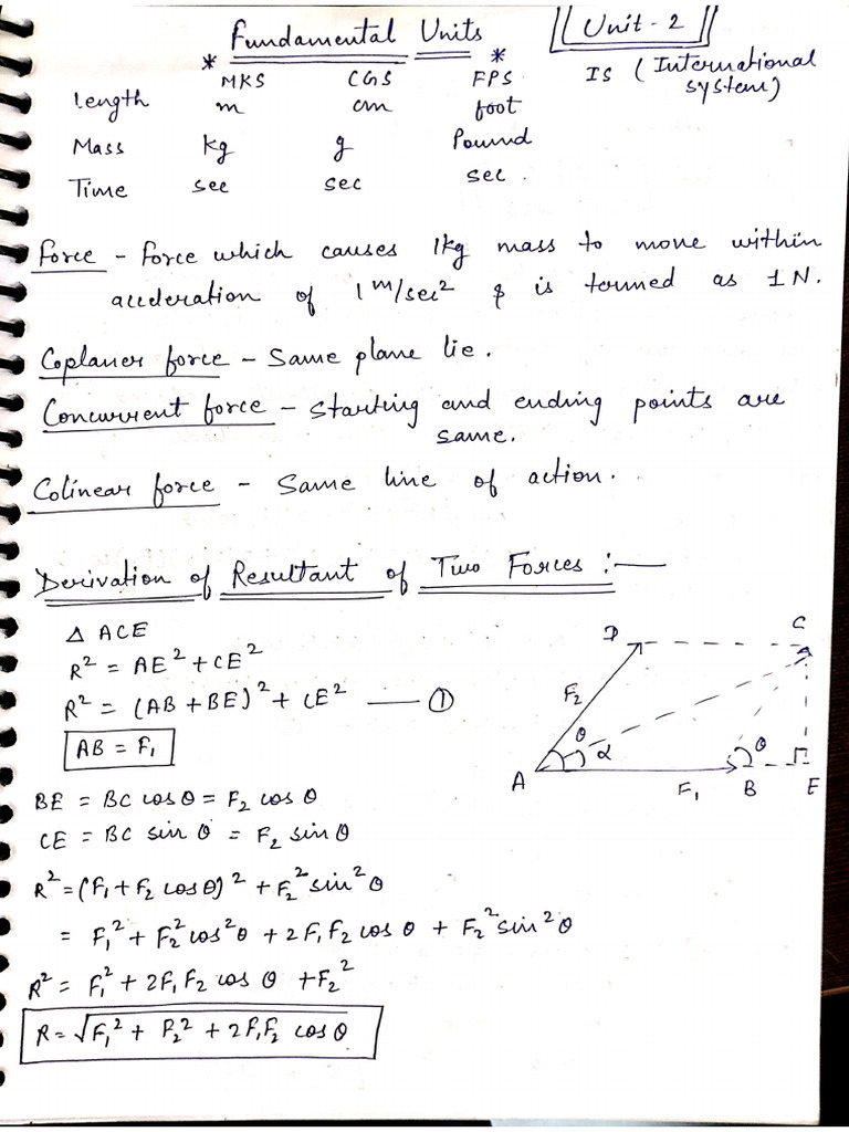 Engineering Mechanics Notes | PDF