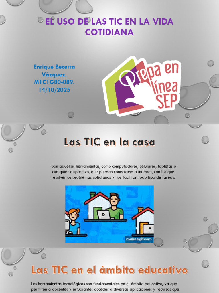 El Uso de Las TIC en La Vida | PDF