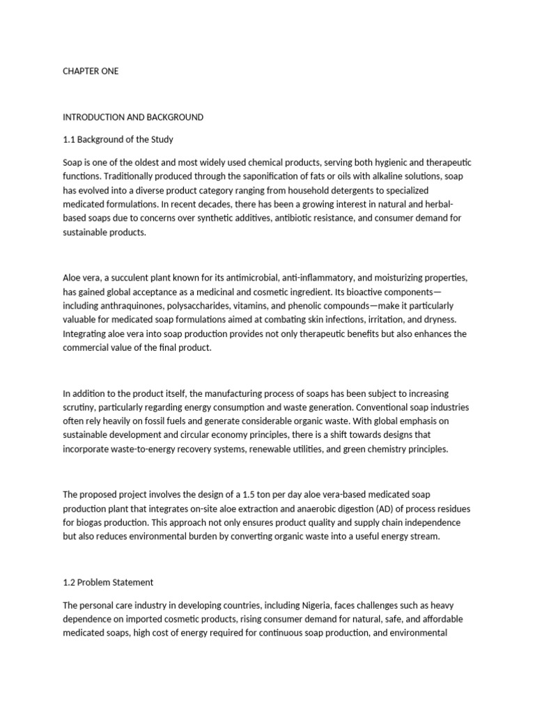 Chapter One Design-wps Office | PDF | Waste | Sustainability