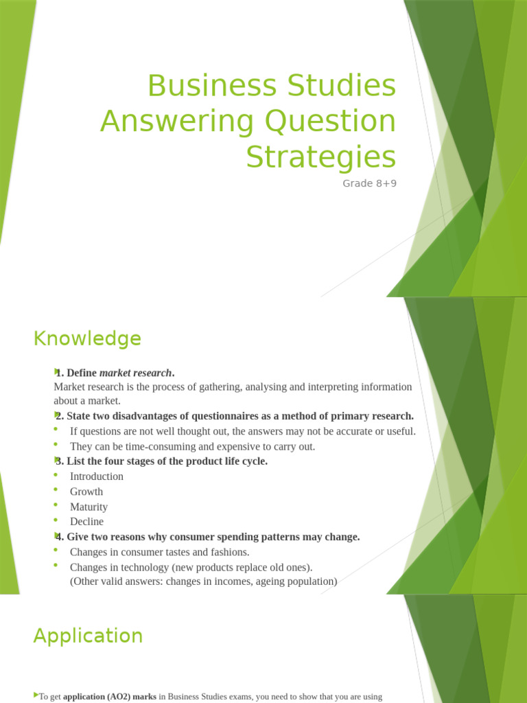 Business Studies Exam Strategies Guide | PDF | Knowledge | Reputation