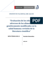 Revisión Sistemática Peru - Transgenicos