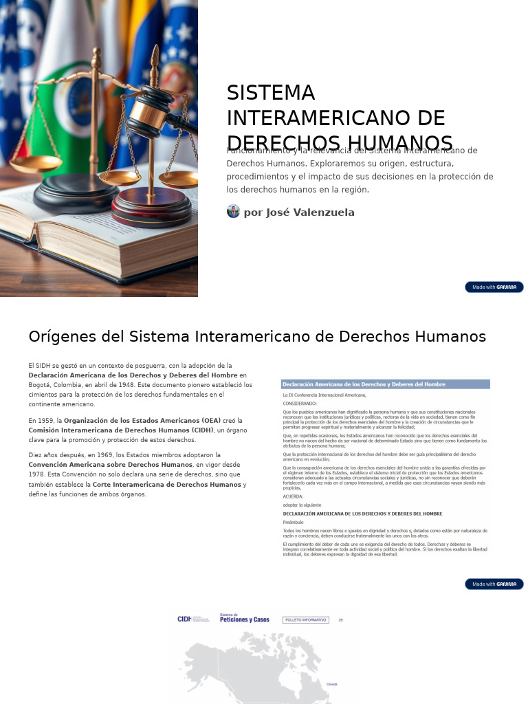Sistema Interamericano de Derechos Humanos | PDF | Justicia | Crimen y ...