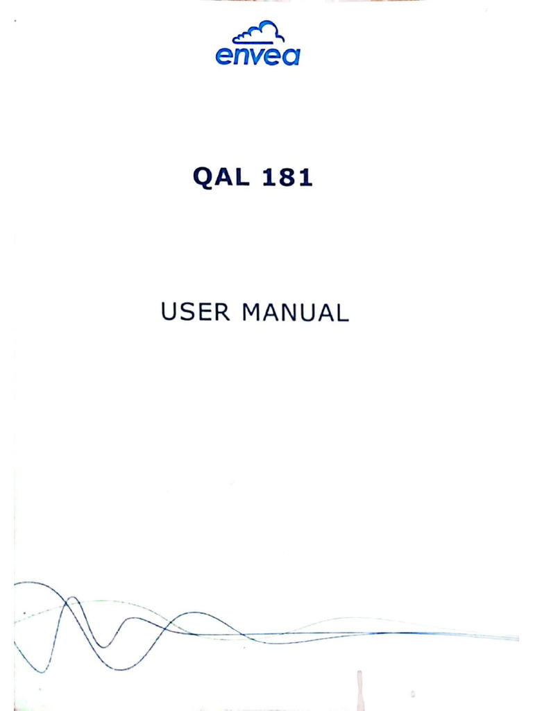 Envea Qal181 User Manual | PDF