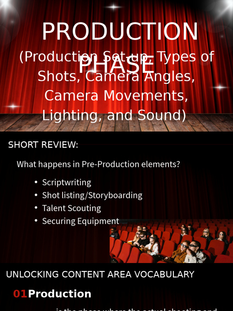 Understanding the Production Phase | PDF | Filmmaking | Cinematography