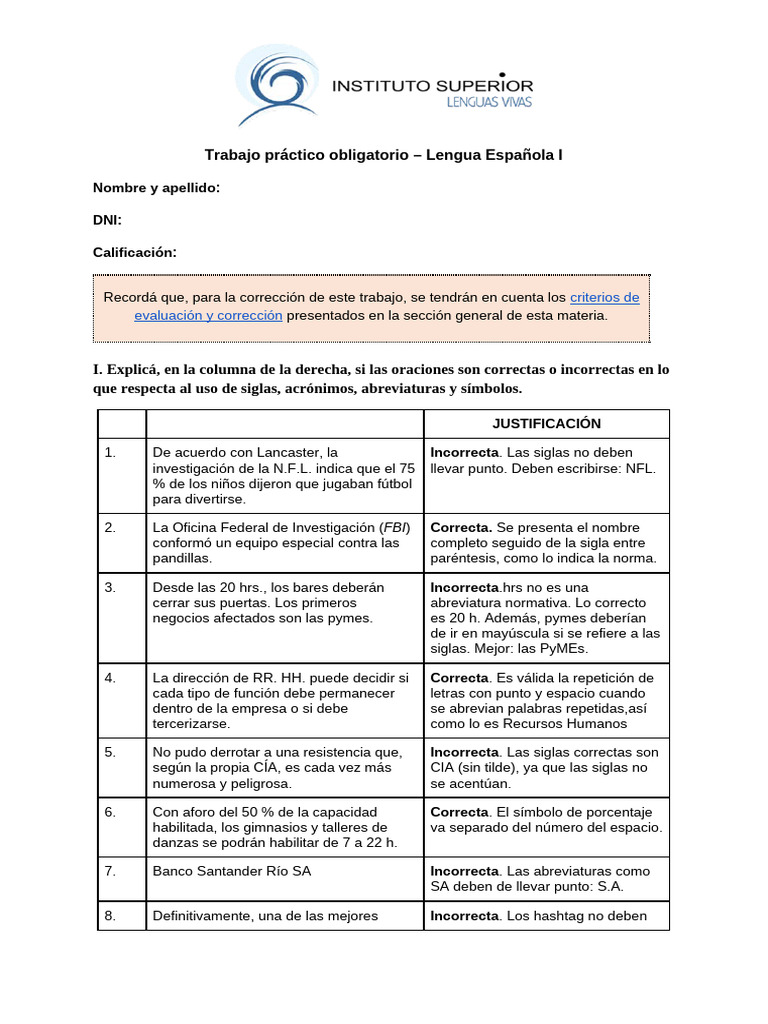 Corrección de siglas y abreviaturas en español | PDF