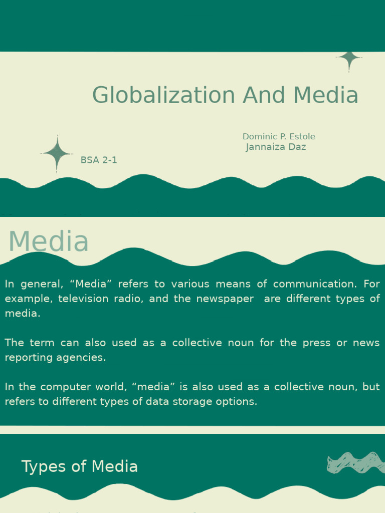 Globalization and Media | PDF | Globalization | Mass Media