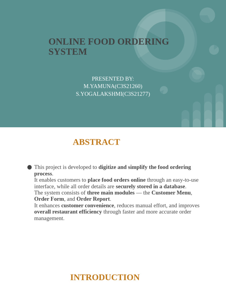 Online Food Ordering System (Y) | PDF | Menu | Computing