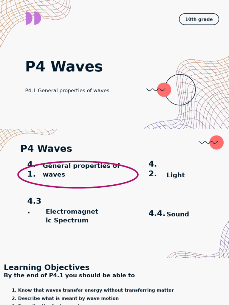 P3.1 General Properties of Waves | PDF | Waves | Frequency