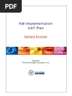 Download KM UAT Plan - Sample by christd SN93371661 doc pdf