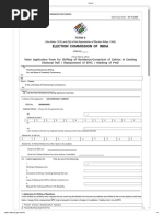 Form 8: Voter Application Guide | PDF | Government