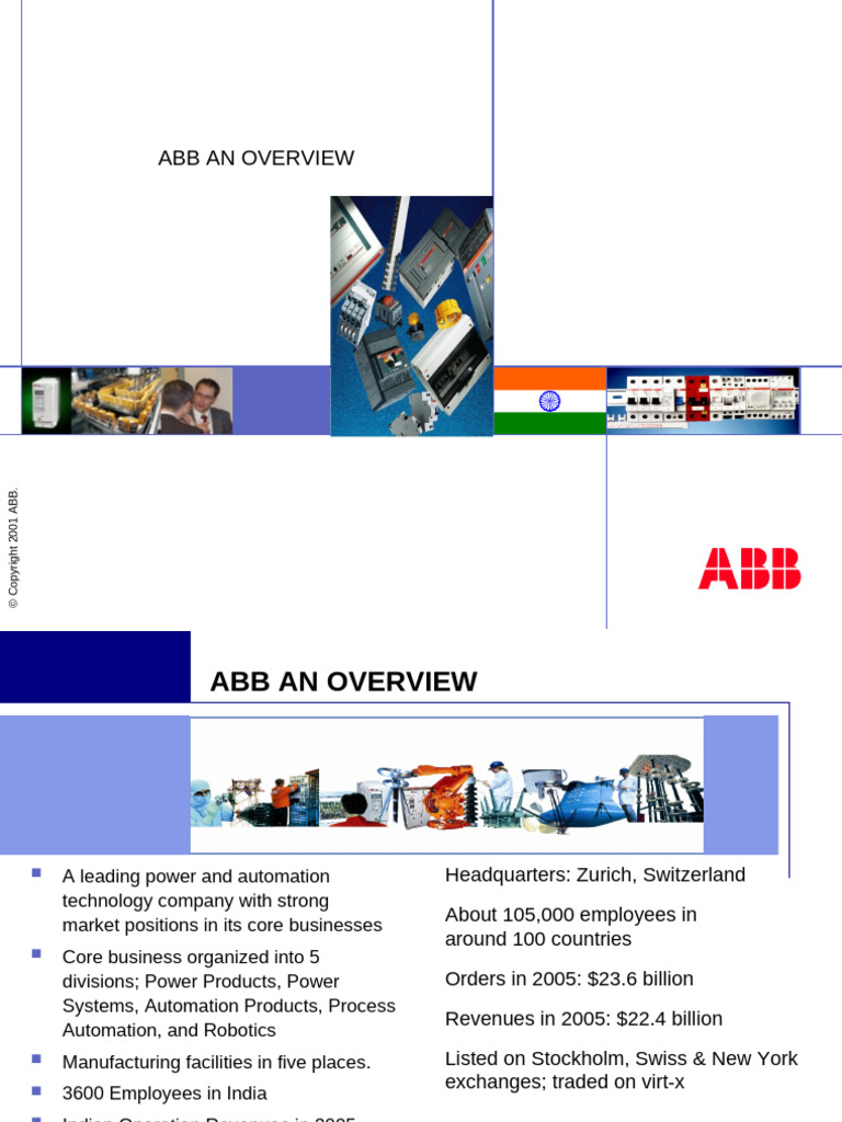 ABB Overview and Market Position | PDF | Automation | Electrical ...