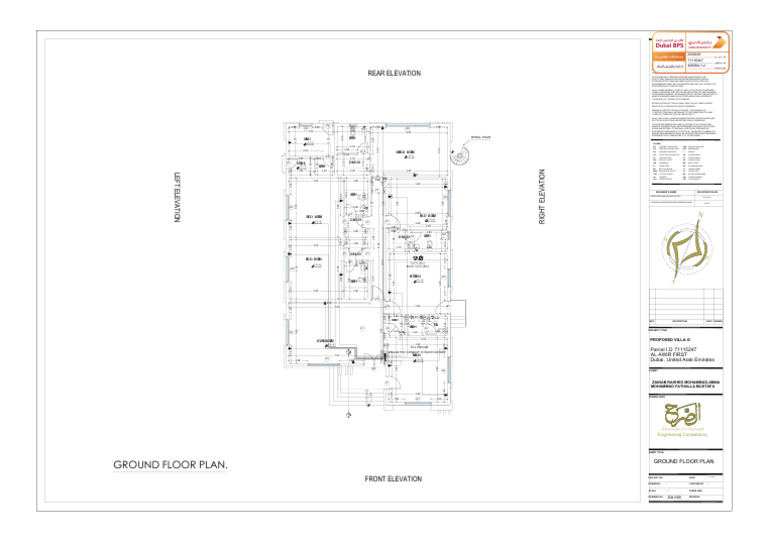 Ground Floor Plan for Proposed Villa | PDF | Building Technology ...