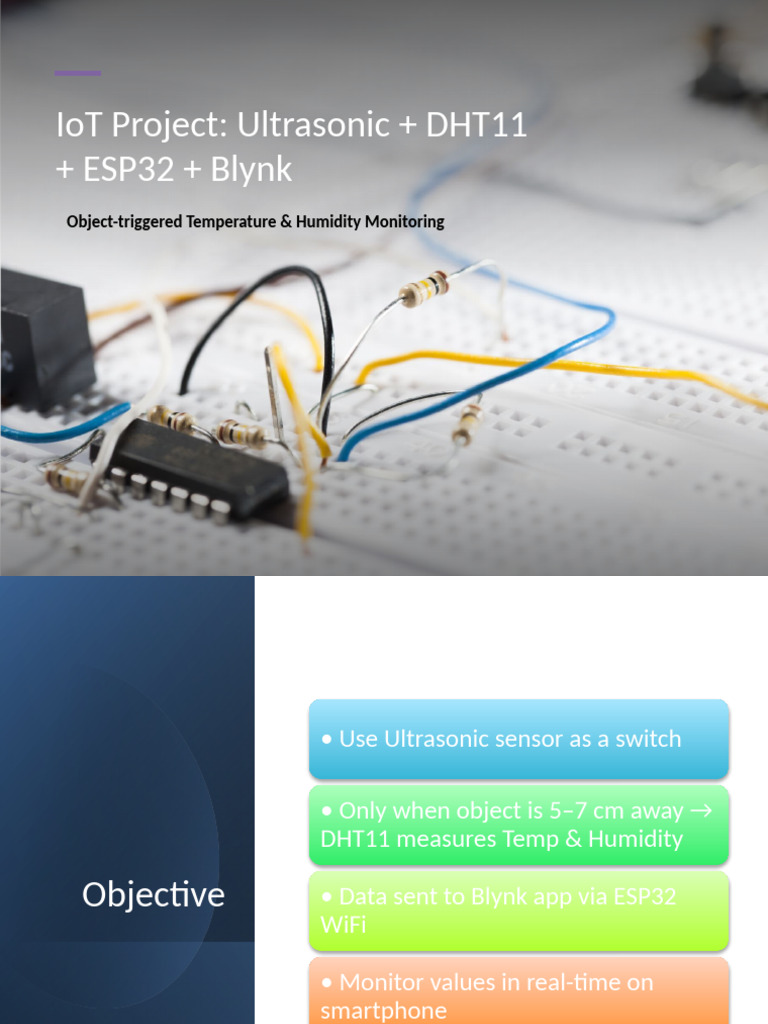 ESP32 Ultrasonic DHT11 Blynk With Code | PDF