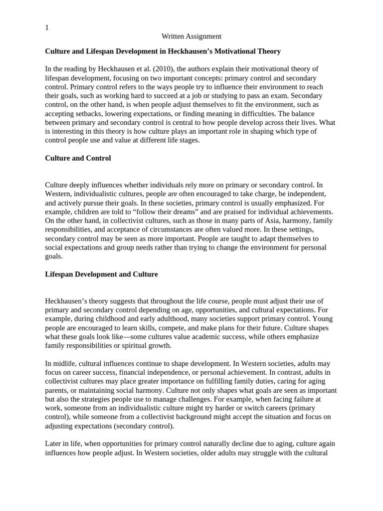 HS 3610-01 - AY2026-T1 Written Assignment Unit 1 | PDF | Self Esteem ...