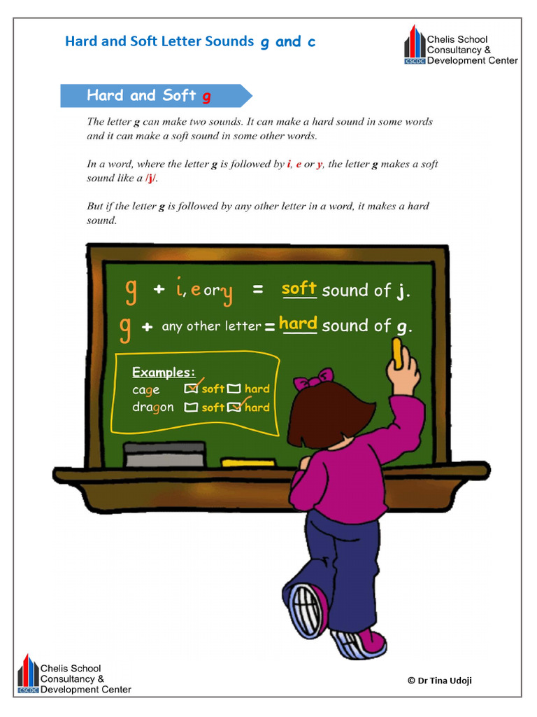 Hard and Soft Letter Sounds | PDF
