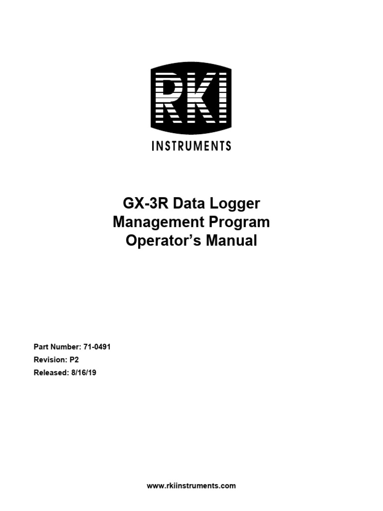 GX-3R Data Logger Manual & Warranty | PDF | Computer File | Databases