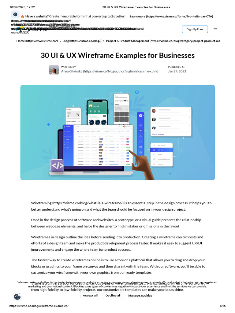 30 UI/UX Wireframe Examples | PDF | Information Technology | Software