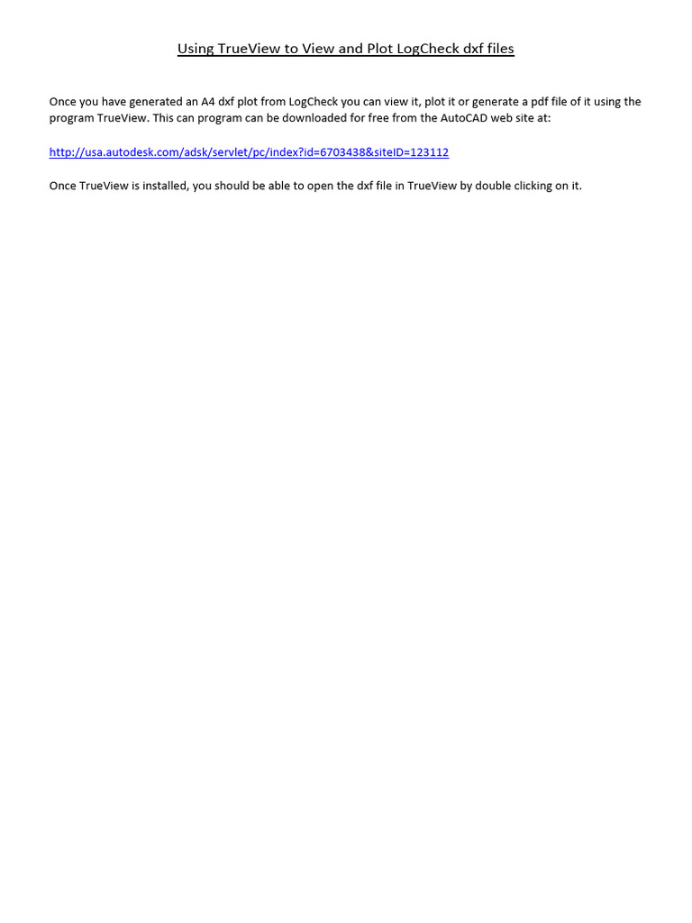 View and Plot LogCheck DXF Files in TrueView | PDF | Button (Computing ...